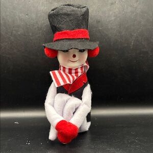 Mr. Christmas 8” Red Striped Snowman Knee Hugger